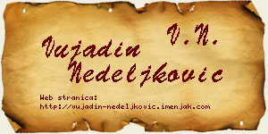 Vujadin Nedeljković vizit kartica